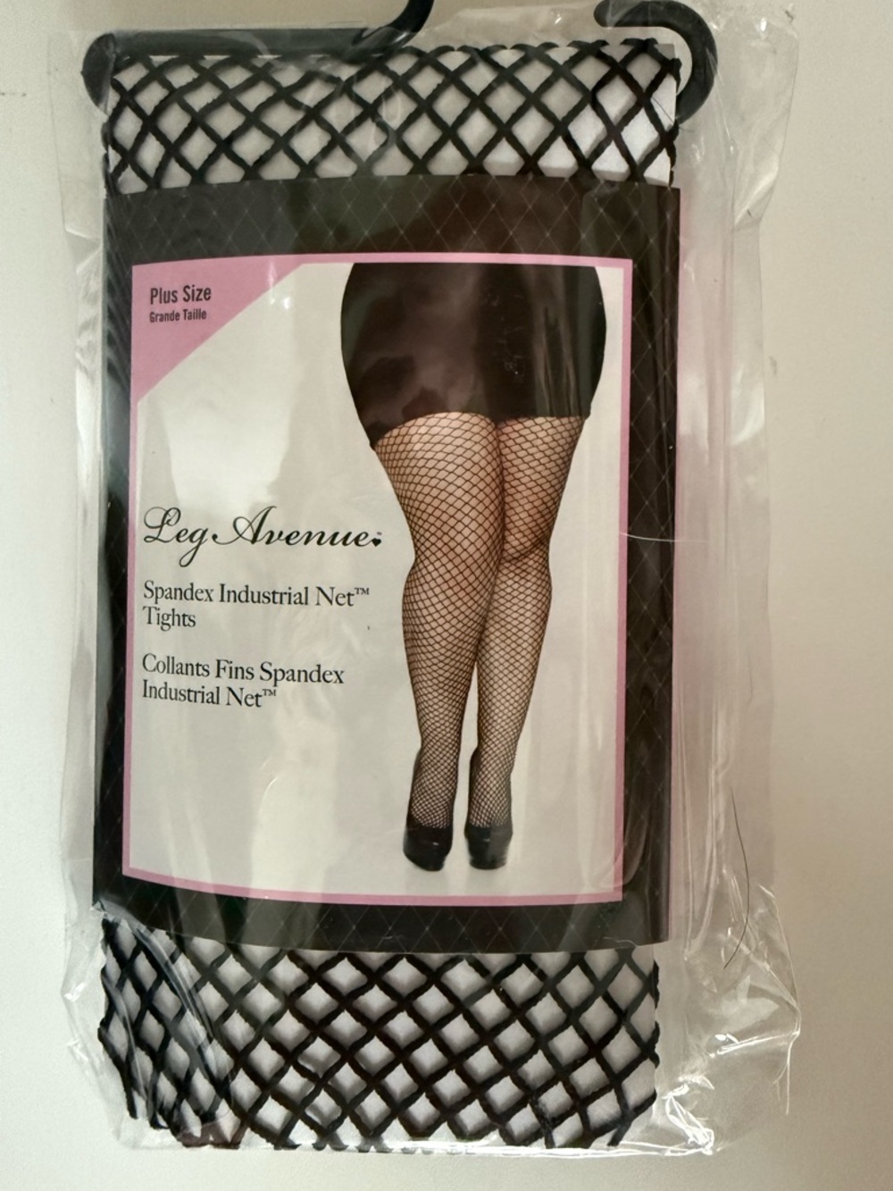 Leg Avenue Black Fishnet Spandex Industrial Net Tights